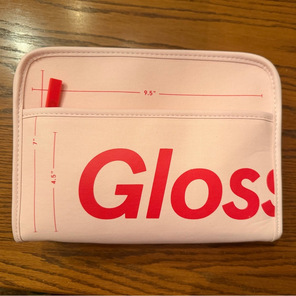 Glossier Pink Make Up Bag